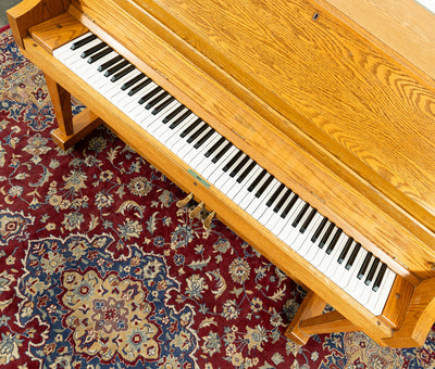 Boston 46" UP118S Upright Piano | Satin Oak | SN: B132256 | Used