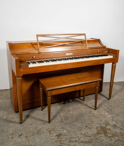 1969 Baldwin Acrosonic Upright Piano | Satin Oak | Serial No. 885919 | Used