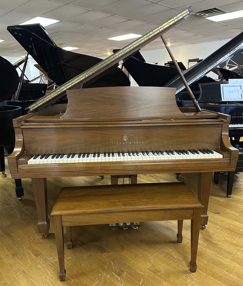 1971 Steinway Model M Grand Piano | Satin Walnut | SN: 425726 | Used