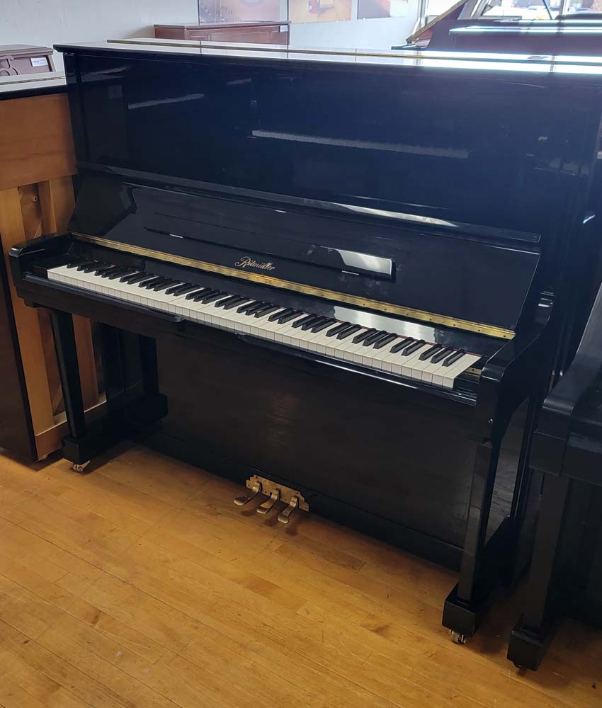 Ritmuller UP130R1 Studio Upright Piano | Polished Ebony | SN: 799618 | Used