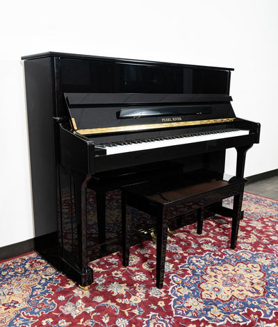 Pearl River EU118 Upright Piano | Polished Ebony | SN: 2784185 | Used