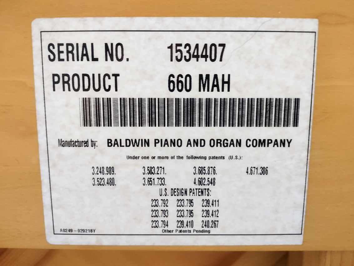 Baldwin 44" 660 Console Piano | Satin Mahogany | SN: 1534407 | Used