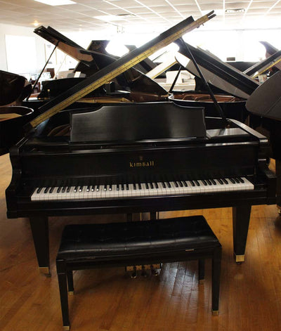 1978 Kimball 520 Baby Grand Piano | Satin Ebony | SN: B28143 | USED