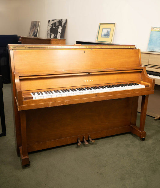 1972 Yamaha 45" P22 Upright Piano | Satin Walnut | Used