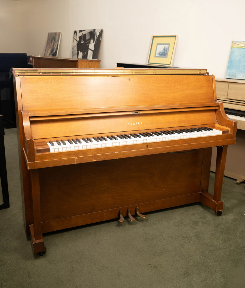 1972 Yamaha 45" P22 Upright Piano | Satin Walnut | Used