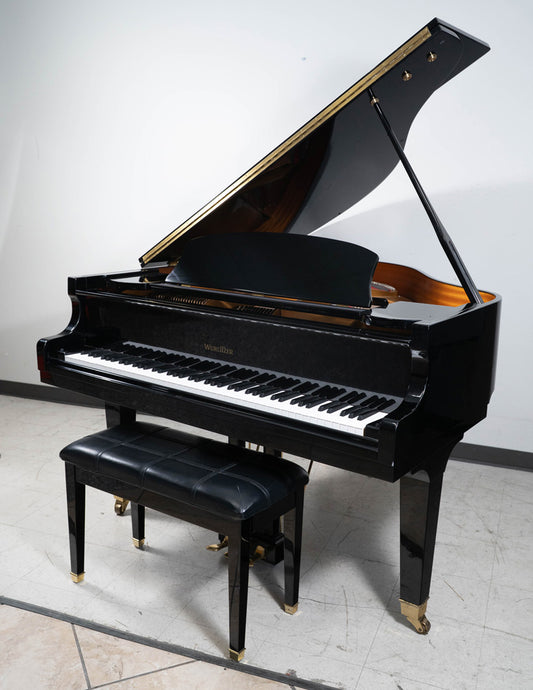 2004 Wurlitzer C153 Grand Piano | Polished Ebony | 5" | Serial No. 71315 | Used
