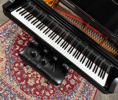 Steinway Model B Grand Piano | Satin Ebony | SN: 555619 | Used