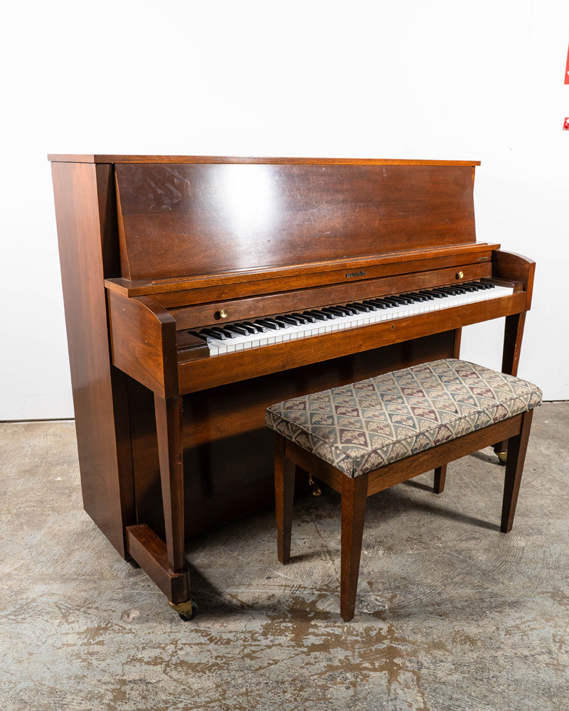 1986 Baldwin 243 Studio 45" Upright Piano - Satin Walnut | Used