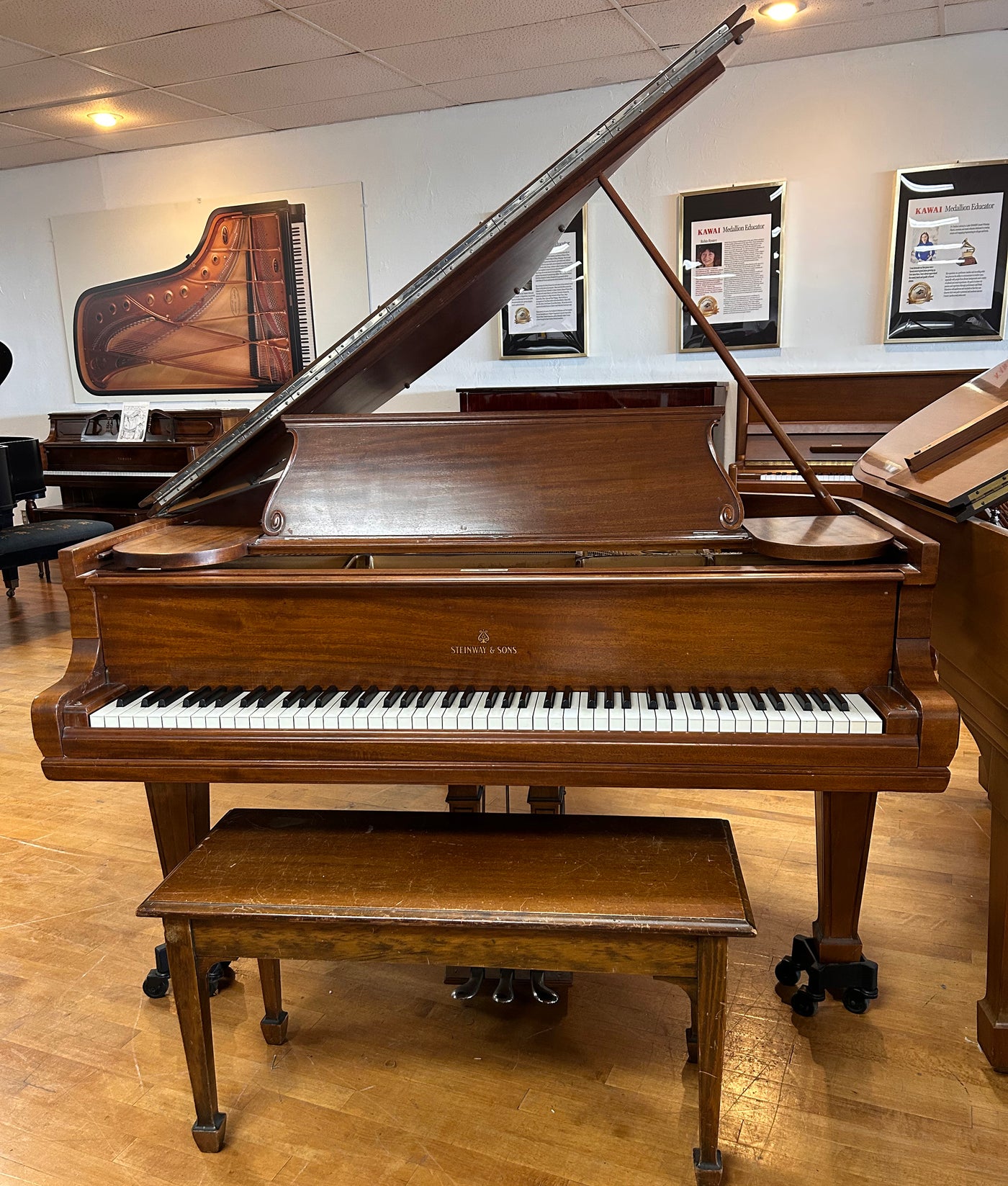 1903 Steinway & Sons Model O Walnut Living Room Grand Piano - Serial no. 109428 | Used