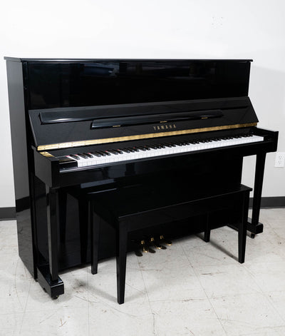 2012 Yamaha T118 Upright Piano | Polished Ebony | 47" | Serial No. H0206169 | Used