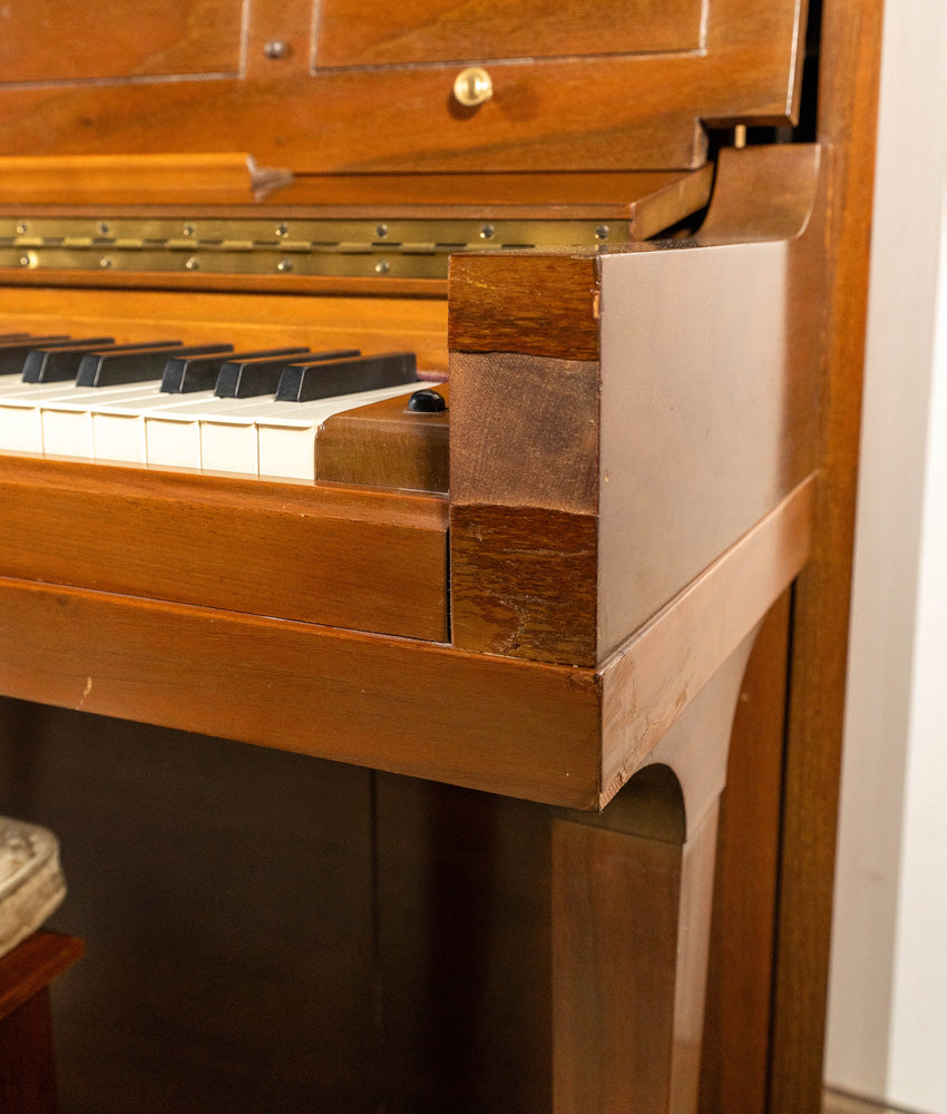 1976 Steinway Model 45 Studio Upright Piano | Satin Mahogany | Serial No. 446897 | Used