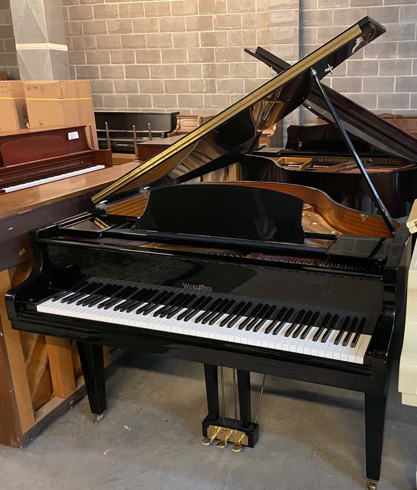Wurlitzer 4'8" C143 Grand Piano | Polished Ebony | SN: 66840 | Used