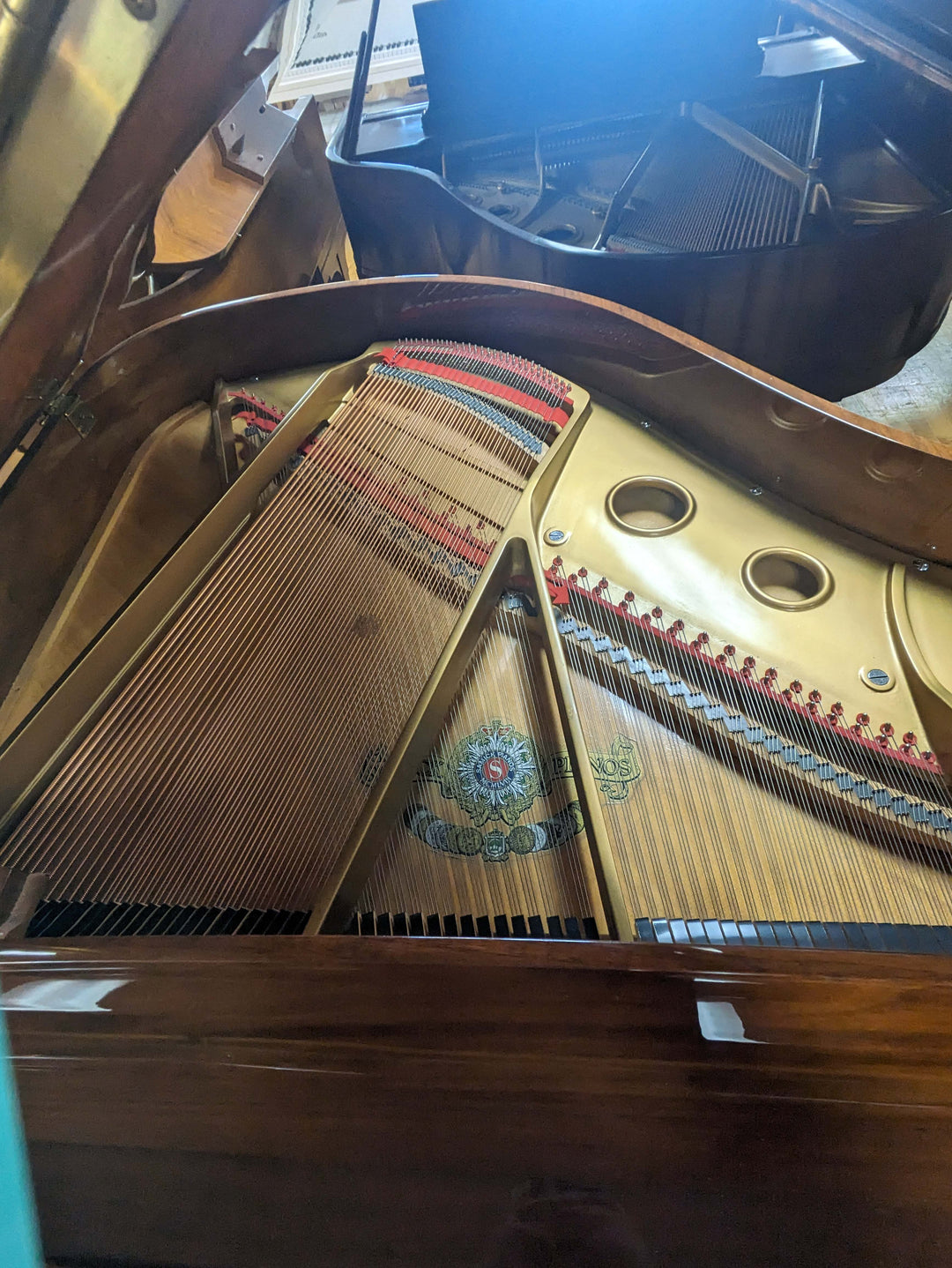 Samick SG-155 Grand Piano | Polished Walnut Used – Alamo Piano