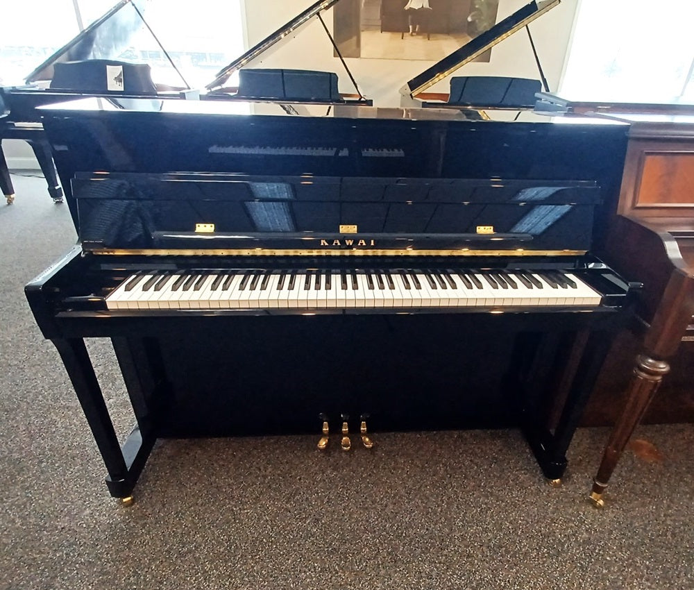 Kawai 45" K-200 Upright Piano | Polished Ebony | SN: F118248 | Used