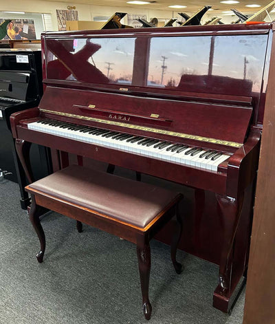 Kawai KL-705 Upright Piano | Dark Polished Walnut | SN: M1188597