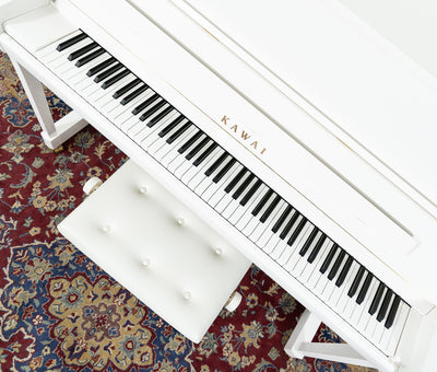 Kawai 48” K300 Upright Piano | White | SN: 2707643