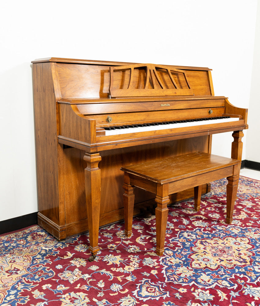 Baldwin Acrosonic Upright Piano | Satin Oak | SN: 1432089 | Used