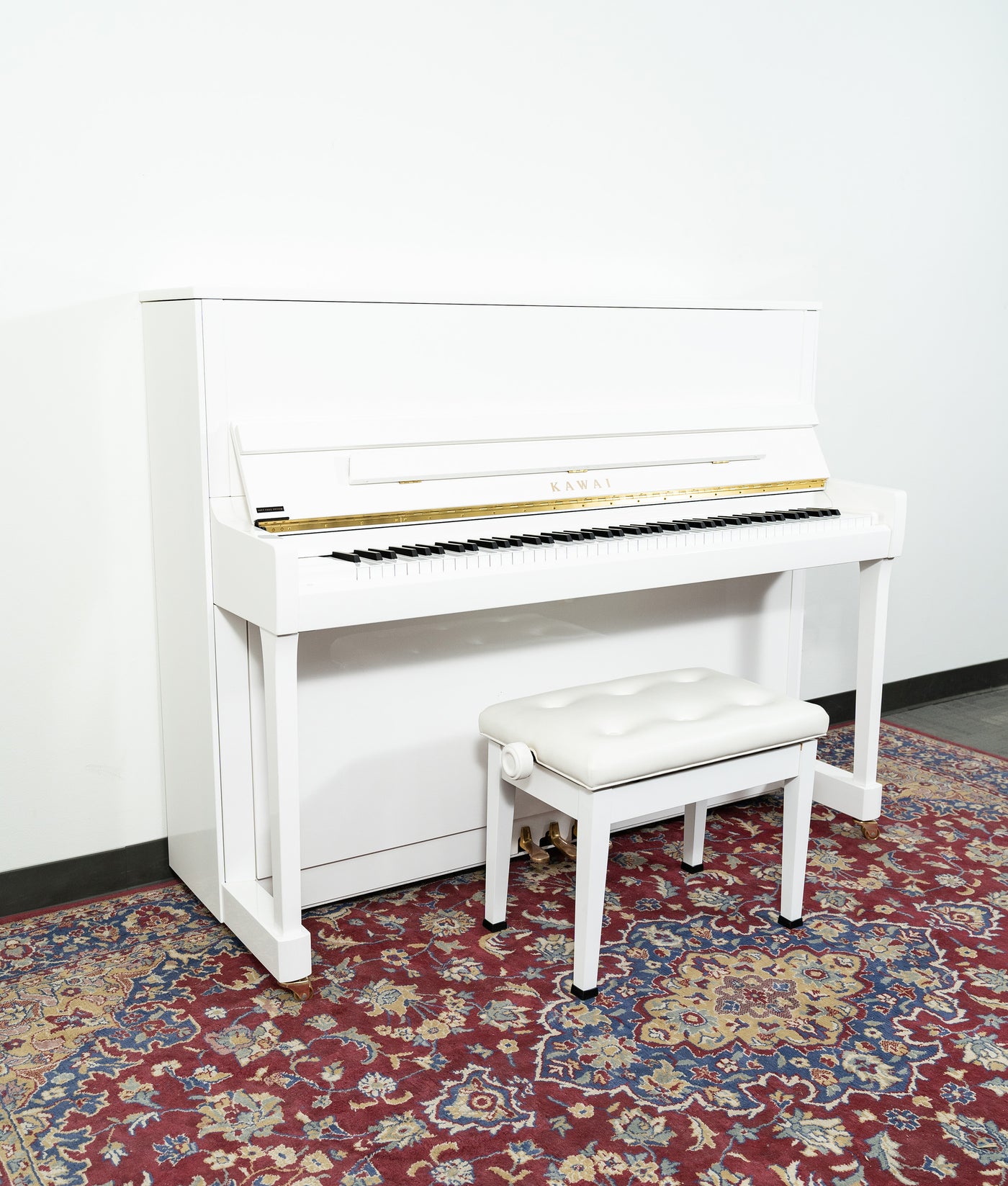 Kawai 48” K300 Upright Piano | White | SN: 2707643