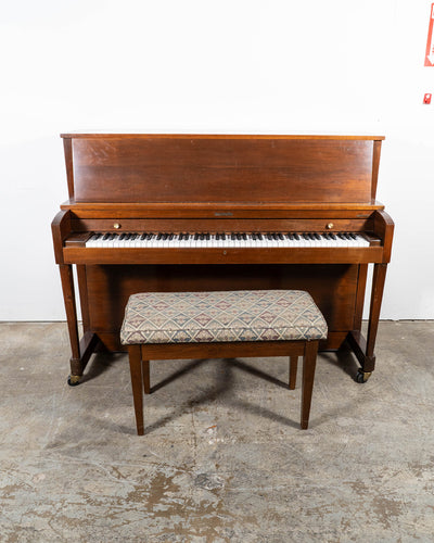 1986 Baldwin 243 Studio 45" Upright Piano - Satin Walnut | Used