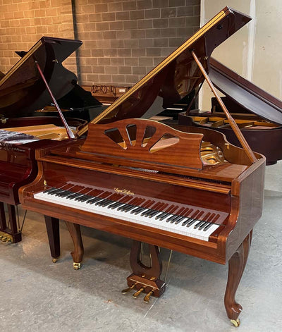August Hoffman 5'0" 152S Grand Piano | Polished Walnut | SN: DG33191 | Used