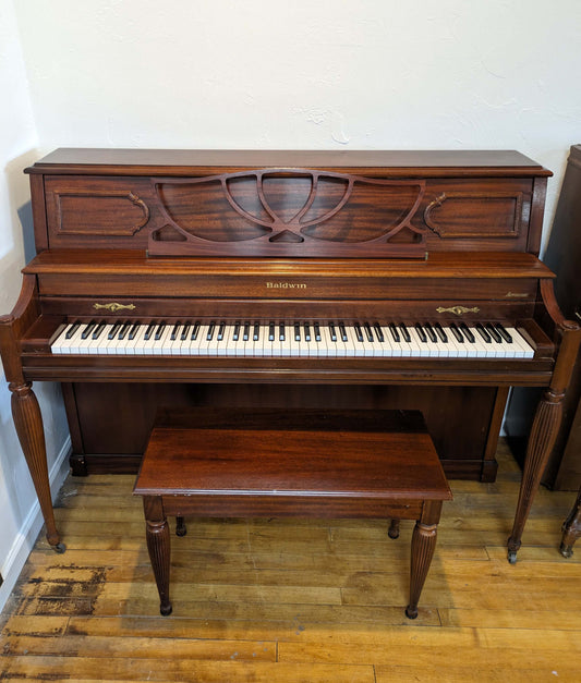 Baldwin 2080 Console Upright Piano | Polished Mahogany | SN: 1532228