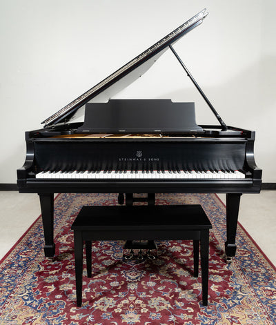 Steinway Model M Grand Piano | Satin Ebony | SN: 243326 | Used