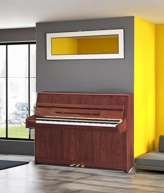 Kawai K-15 Continental Upright Piano | Polished Mahogany | 43.3" | New