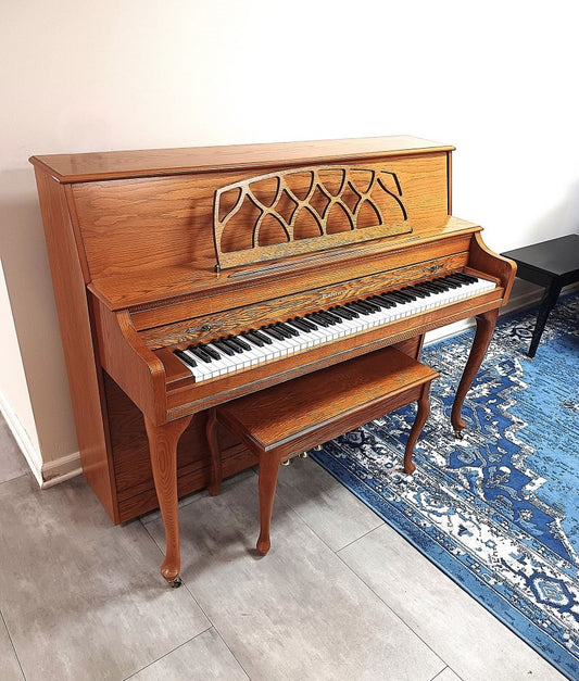 Baldwin Upright Piano (1997) | Satin Oak | Used