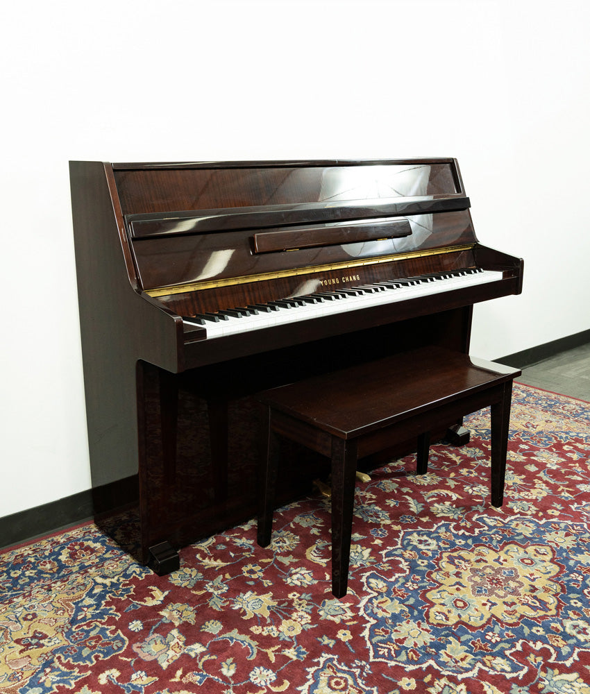 Young Chang Classic Upright Piano | Polished Mahogany | SN: T0012841