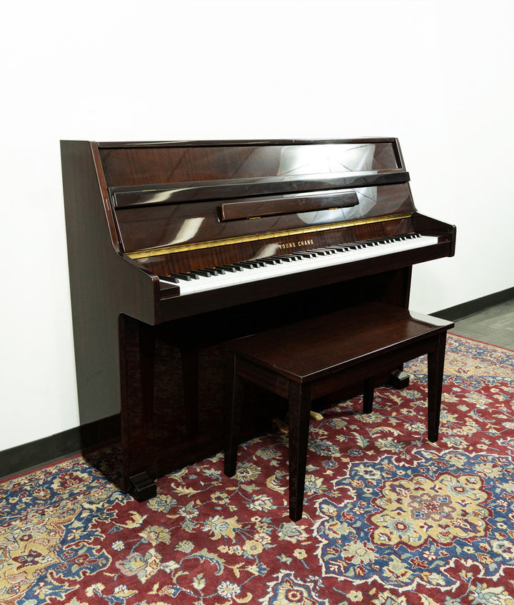 Used Upright Piano Young Chang| Mahogany | SN: T0012841 – Alamo