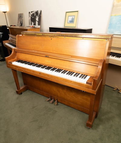 1972 Yamaha 45" P22 Upright Piano | Satin Walnut | Used