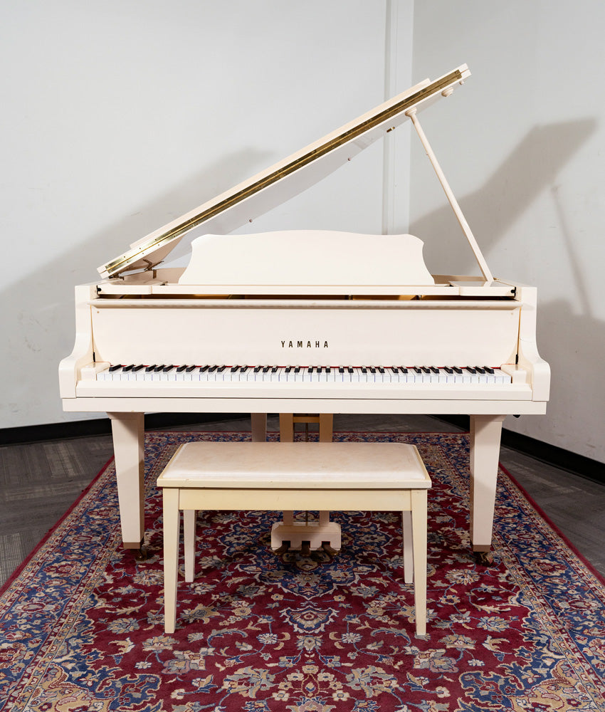 Yamaha GH1 Grand Piano | Satin White | Used – Alamo Piano Galleries