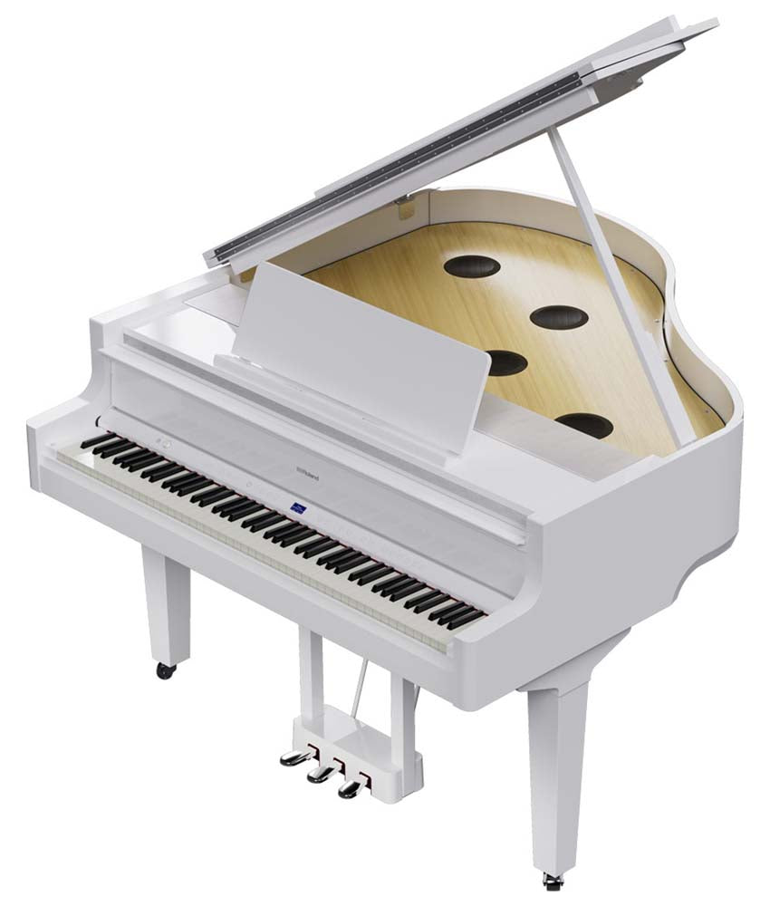 Roland GP-9M Digital Grand Piano w/ Bench - Polished White