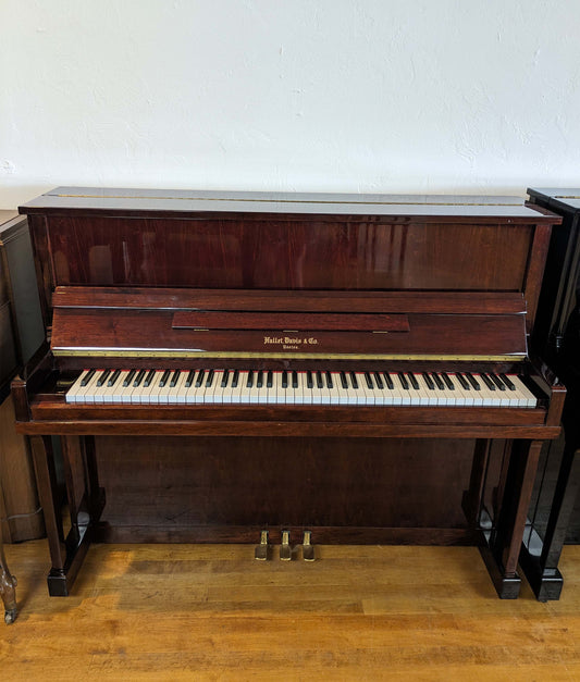 Hallet Davis 118C Upright Piano | Polished Mahogany | SN: 996571