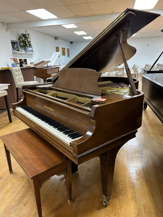 Mason and Hamlin 5' 8" Model A Grand Piano | Satin Oak | SN: 74295