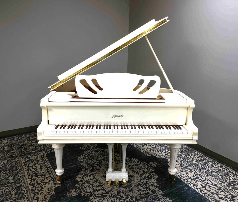 Ritmuller Baby Grand Piano | GP142R | 4'7" | Polished Ivory | SN: 947620 | Used