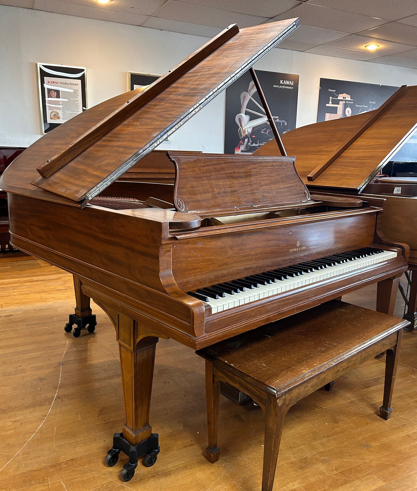 1903 Steinway & Sons Model O Walnut Living Room Grand Piano - Serial no. 109428 | Used