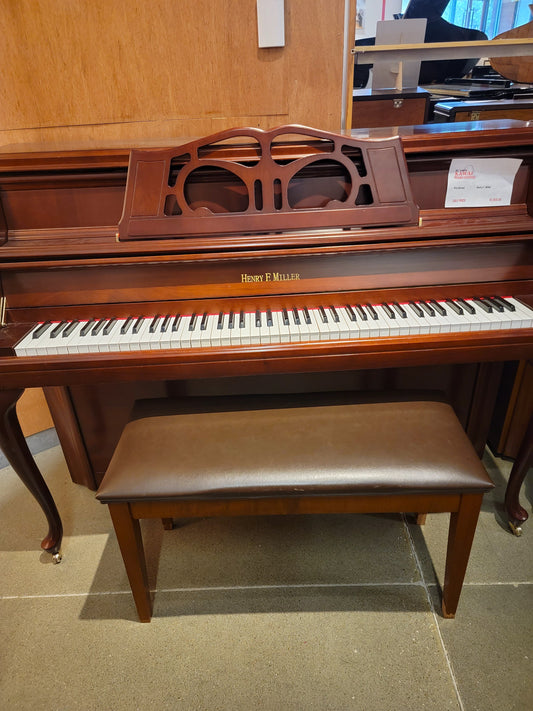 Henry F Miller Upright Piano | Satin Cherry | SN: 725670 | Used