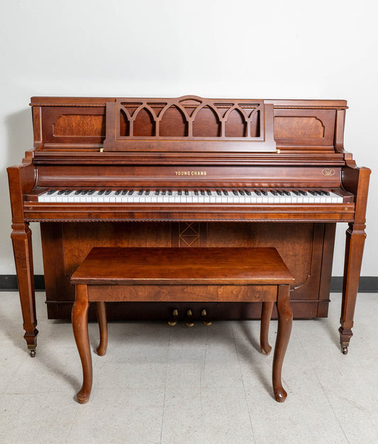 1986 Young Chang Pramberger 43.5" PF110 Upright Piano | Mahogany | SN:Y02542506 | Used