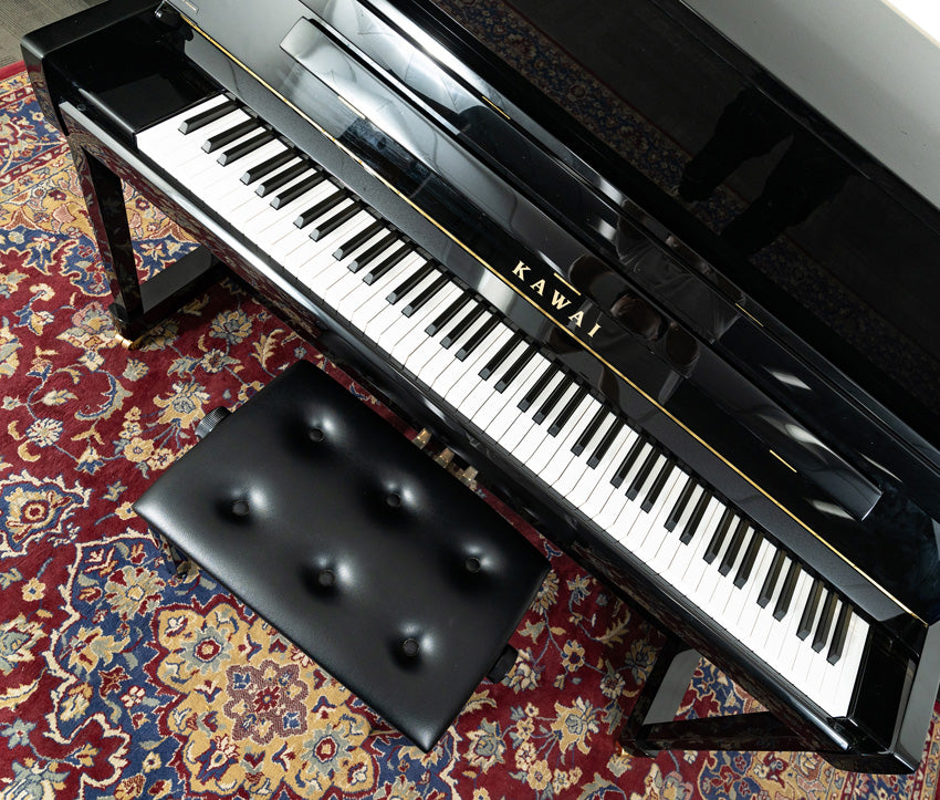 Kawai 48” K-300 Upright Piano | Ebony Polish | New