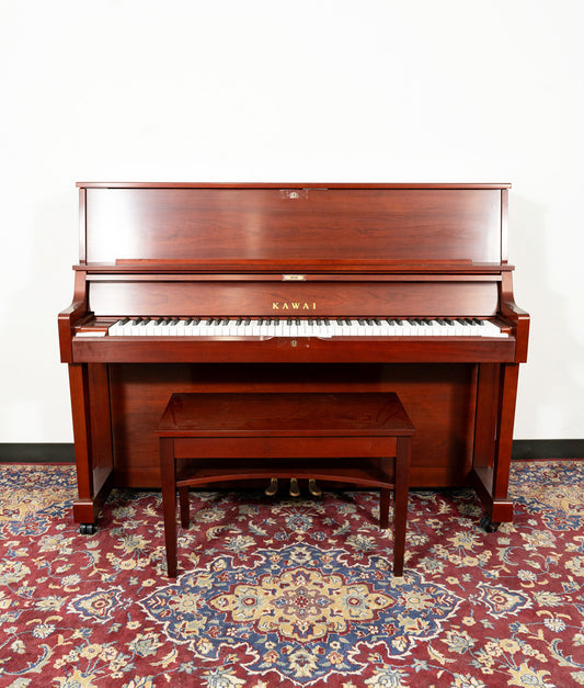 Kawai 46" ST-1 Upright Piano | Satin Cherry | New