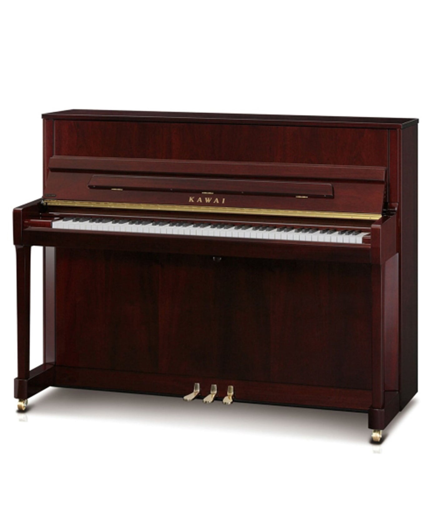 Kawai 45" K-200 Upright Piano | Polished Mahogany | New