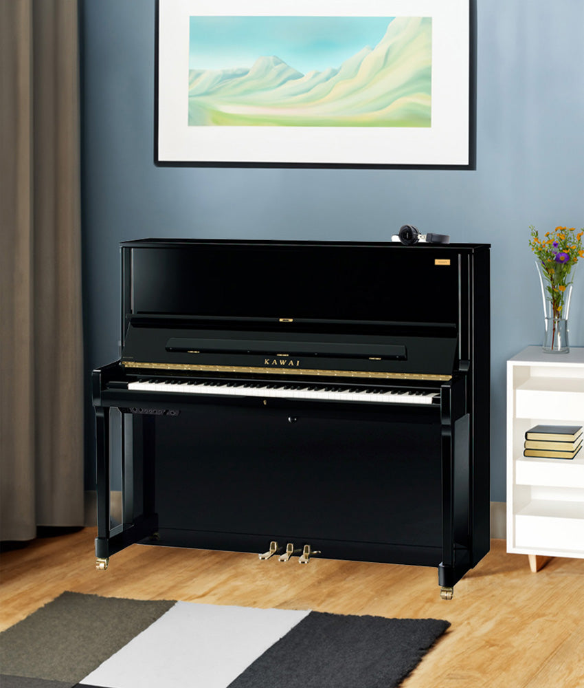 Kawai 51" K-500 Aures 2 Hybrid Piano | Polished Ebony | New