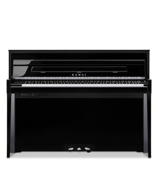 Kawai NOVUS NV6 Upright Hybrid Digital Piano in Ebony Polish | New