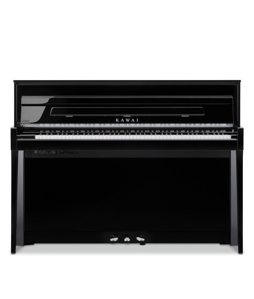Kawai NOVUS NV6 Upright Hybrid Digital Piano in Ebony Polish | New
