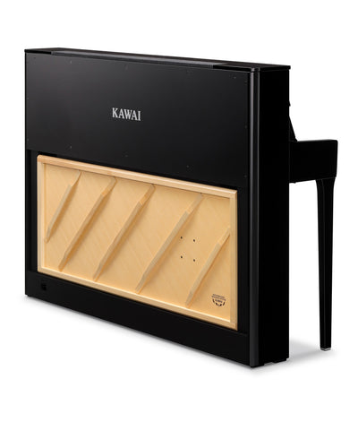 Kawai NOVUS NV6 Upright Hybrid Digital Piano in Ebony Polish | New