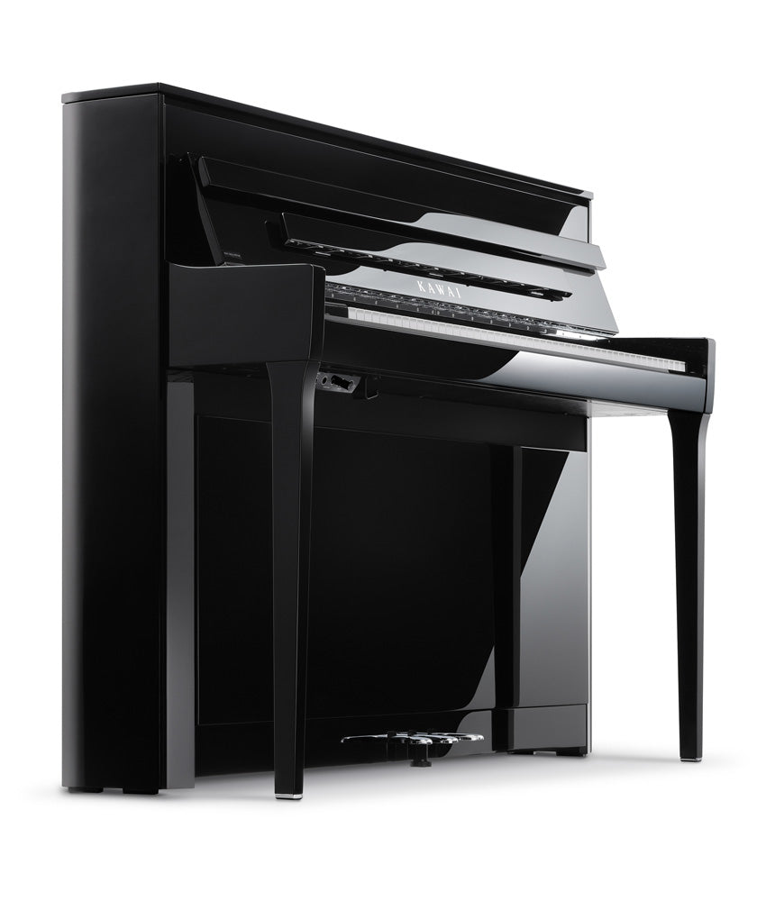 Kawai NOVUS NV6 Upright Hybrid Digital Piano in Ebony Polish | New