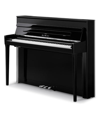 Kawai NOVUS NV6 Upright Hybrid Digital Piano in Ebony Polish | New