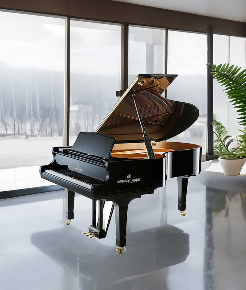 Shigeru Kawai 6'7" SK-5 Chamber Grand Piano | Polished Ebony | New