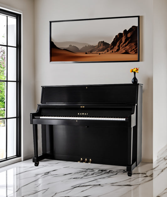 Kawai 46" ST-1 Upright Piano | Ebony Satin | New